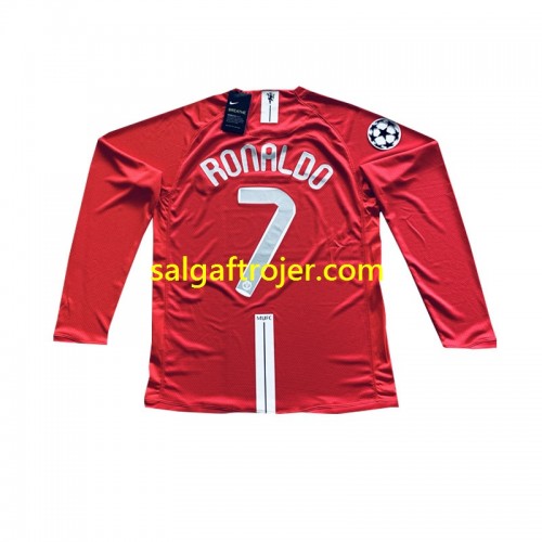 Manchester United Cristiano Ronaldo 7 Champion League 2007 Fodboldtrøjer Retro Hjemmebanesæt Langærmet Manchester United Cristiano Ronaldo 7 Champion League 2007 Fodboldtrøjer Retro Hjemmebanesæt Langærmet